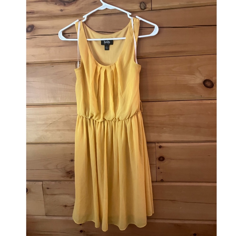 by & by Yellow Sleeveless Sundress